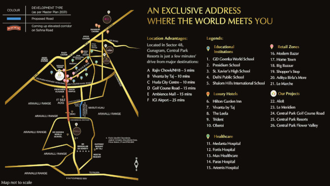 central park bellavista towers gurgaon Location Map